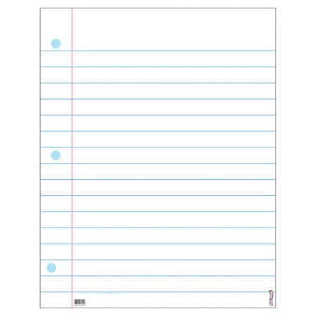 Trend Enterprises Notebook Paper Wipe-Off Chart, 22 x 28 T1095